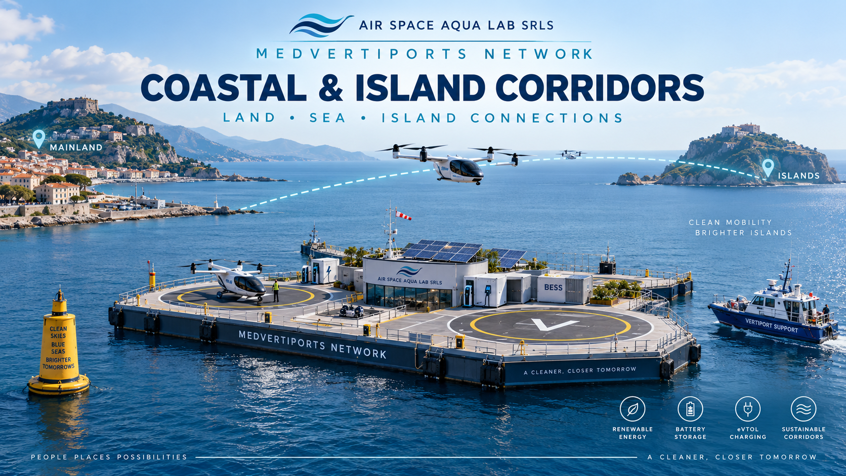 Corridoi costieri e insulari MedVertiports Network