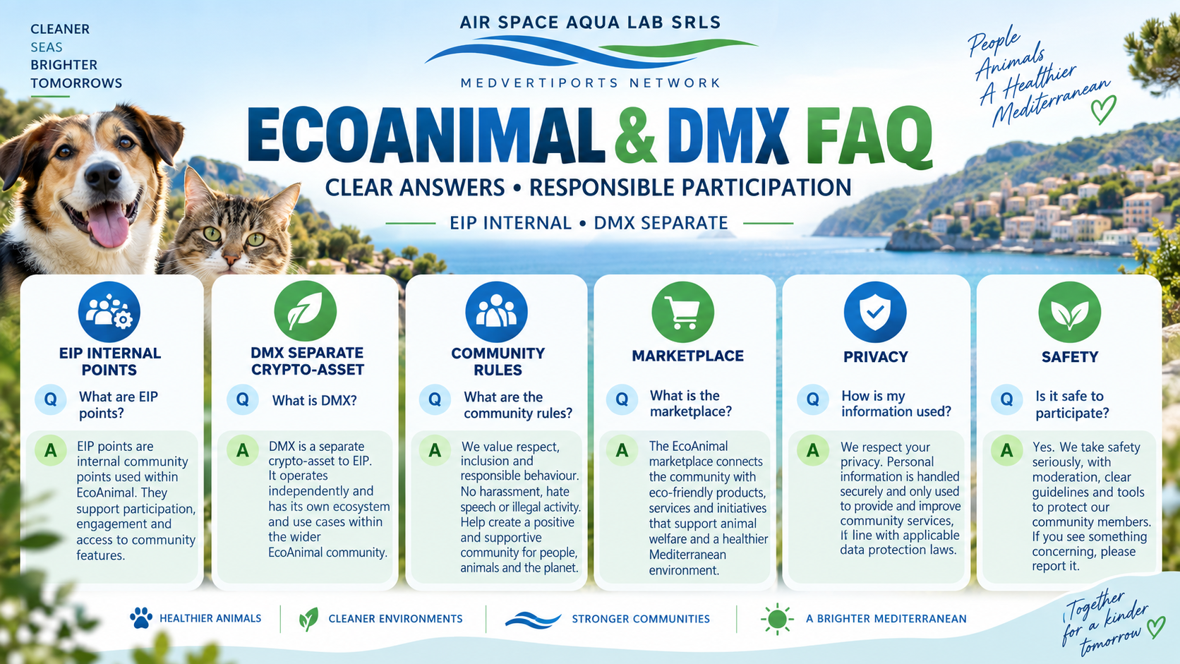 FAQ EcoAnimal e DMX: risposte chiare e partecipazione responsabile