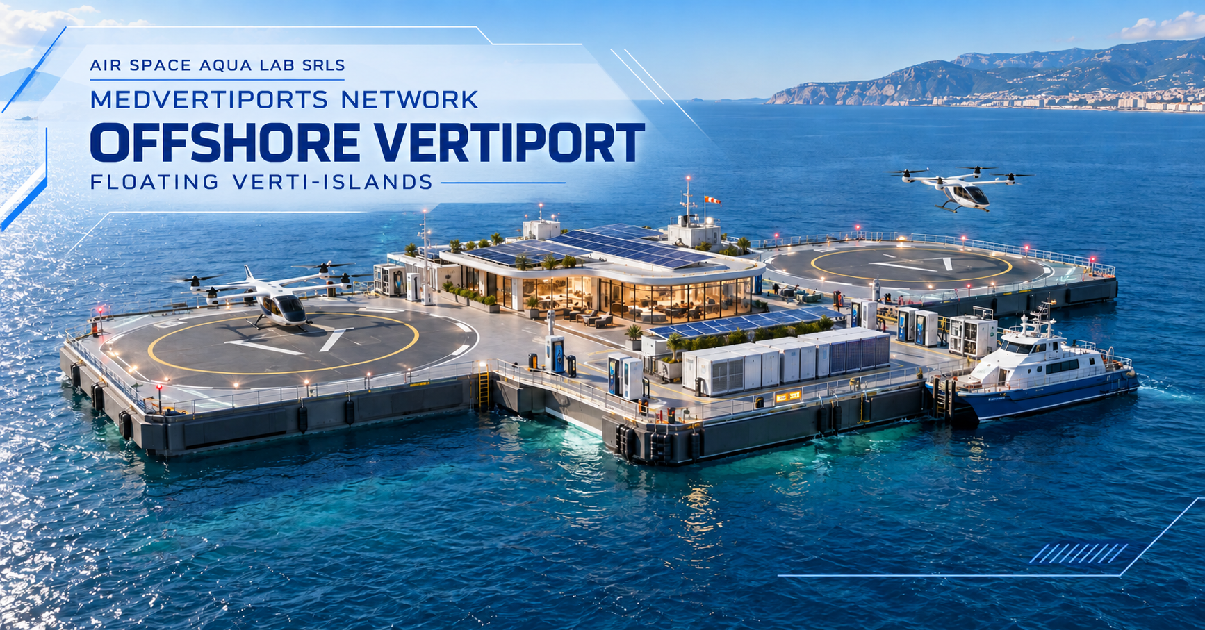 Offshore Vertiport — MedVertiports Network by Air Space Aqua Lab Srls